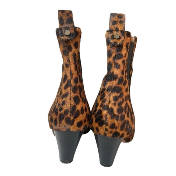 Veronica Beard Landon Leopard Print Calf Hair Ankle Boots Size 8.5 US 39 EU - Picture 10 of 14